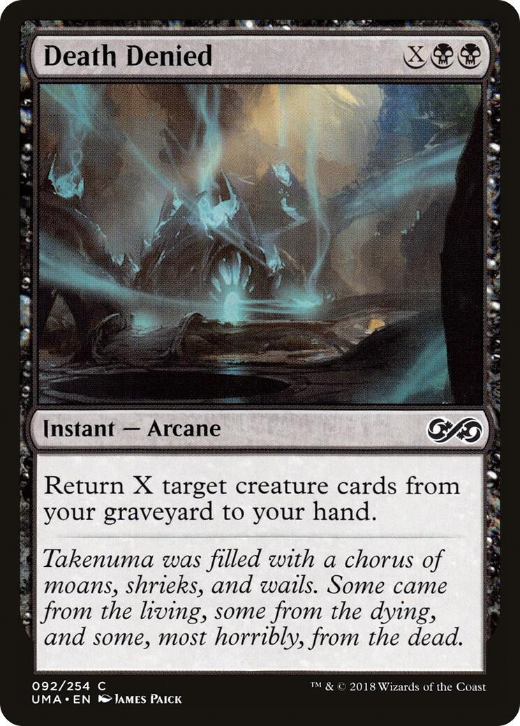 Image for Death Denied (92) (UMA) - Magic: The Gathering