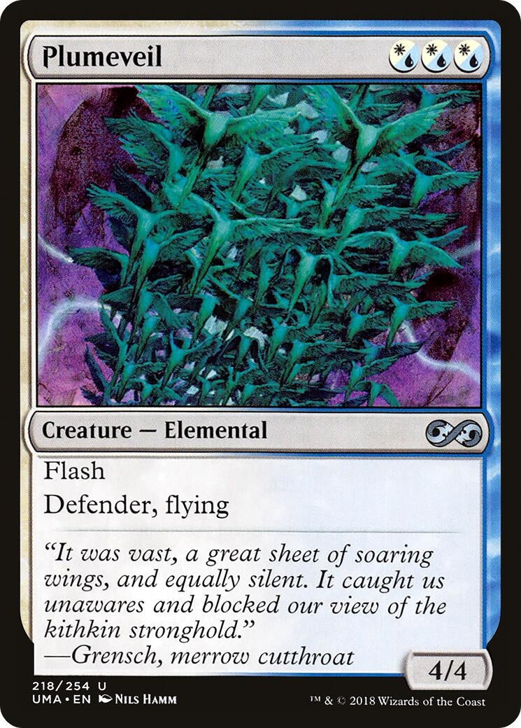 Image for Plumeveil (218) (UMA) - Magic: The Gathering