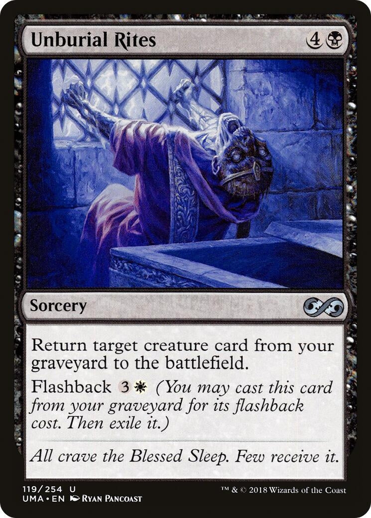 Image for Unburial Rites (119) (UMA) - Magic: The Gathering