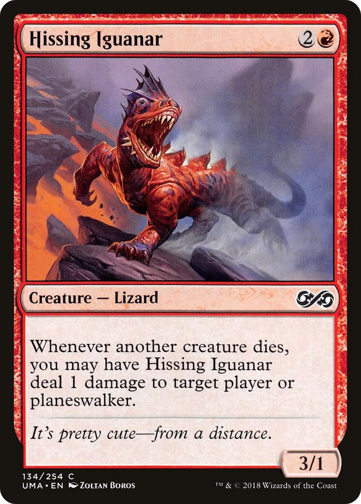 Image for Hissing Iguanar (134) (UMA) - Magic: The Gathering