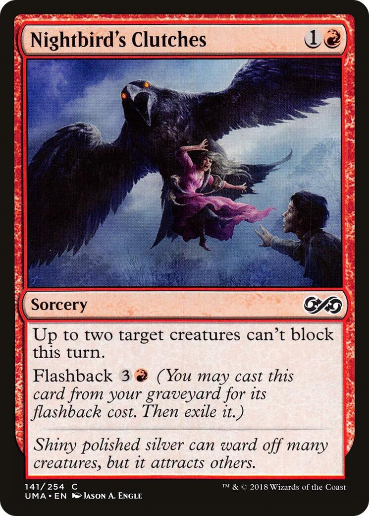 Image for Nightbird's Clutches (141) (UMA) - Magic: The Gathering