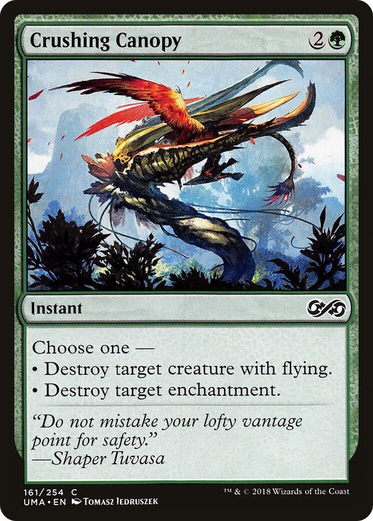 Image for Crushing Canopy (161) (UMA) - Magic: The Gathering