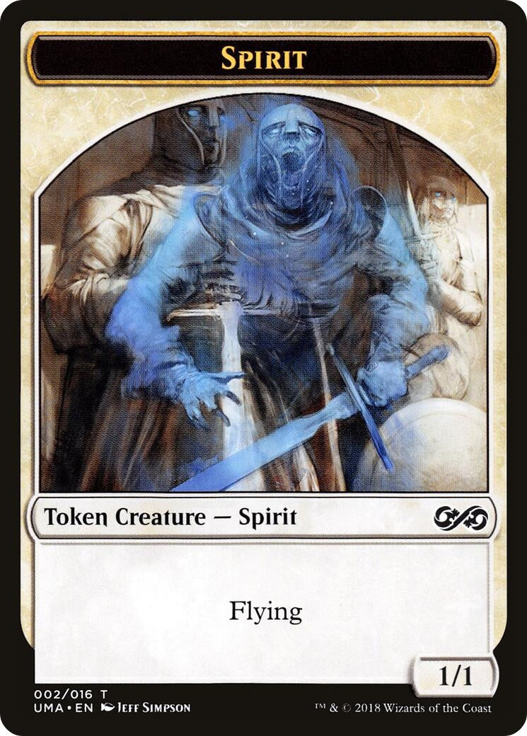 Image for Spirit Token (002) (2) (UMA) - Magic: The Gathering