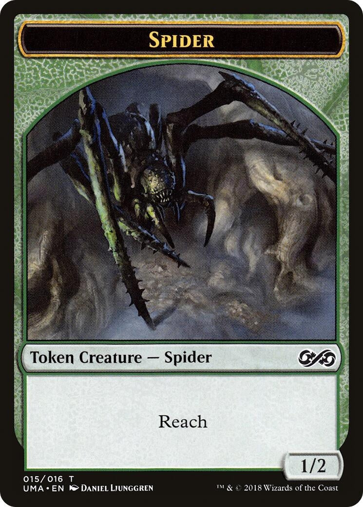 Image for Spider Token (15) (UMA) - Magic: The Gathering