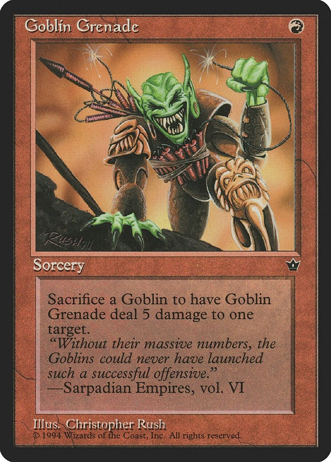 Image for Goblin Grenade (Rush) (FEM) - Magic: The Gathering
