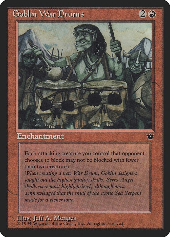 Image for Goblin War Drums (Menges) (FEM) - Magic: The Gathering