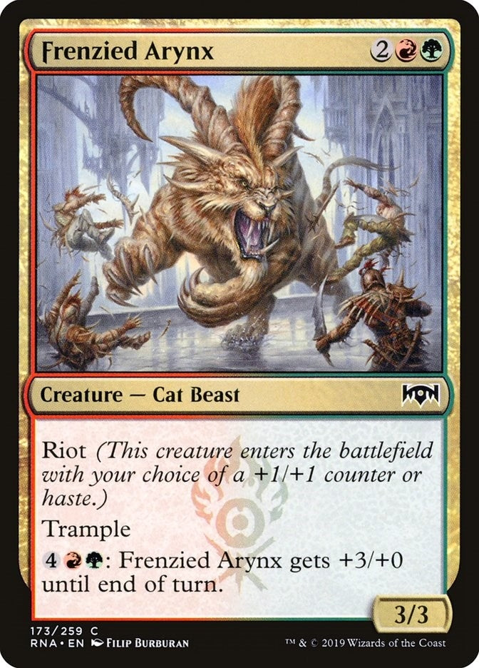 Image for Frenzied Arynx (173) (RNA) - Magic: The Gathering