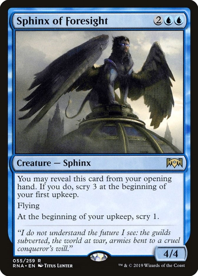 Image for Sphinx of Foresight (55) (RNA) - Magic: The Gathering