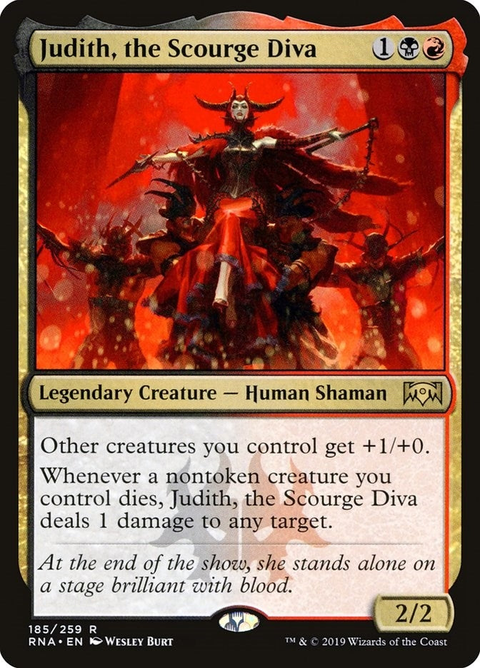 Image for Judith, the Scourge Diva (185) (RNA) - Magic: The Gathering