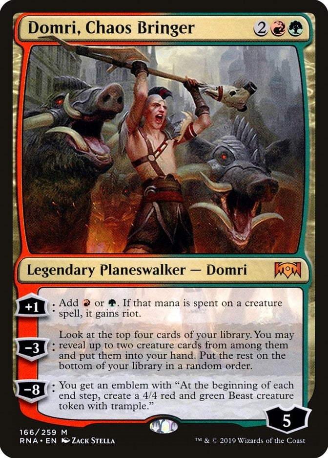 Image for Domri, Chaos Bringer (166) (RNA) - Magic: The Gathering