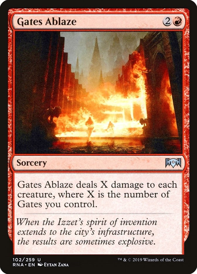 Image for Gates Ablaze (102) (RNA) - Magic: The Gathering