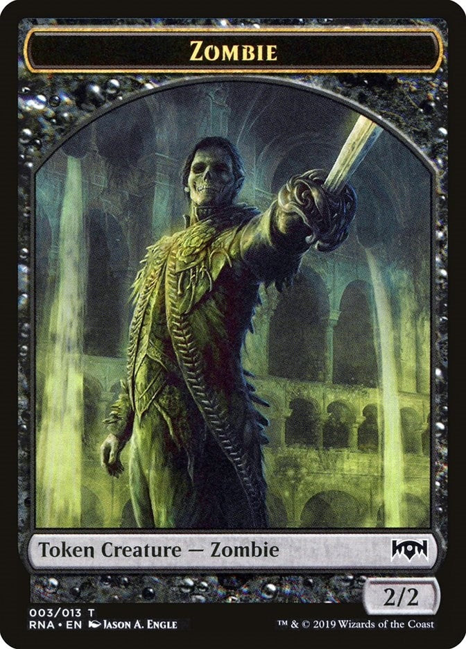 Image for Zombie Token (3) (RNA) - Magic: The Gathering