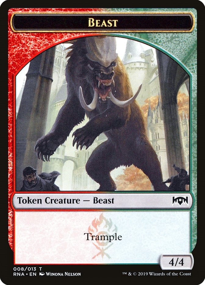 Image for Beast Token (8) (RNA) - Magic: The Gathering