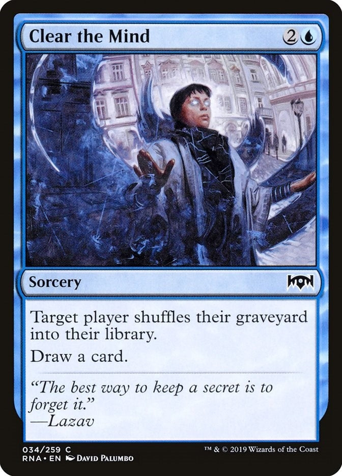 Image for Clear the Mind (34) (RNA) - Magic: The Gathering