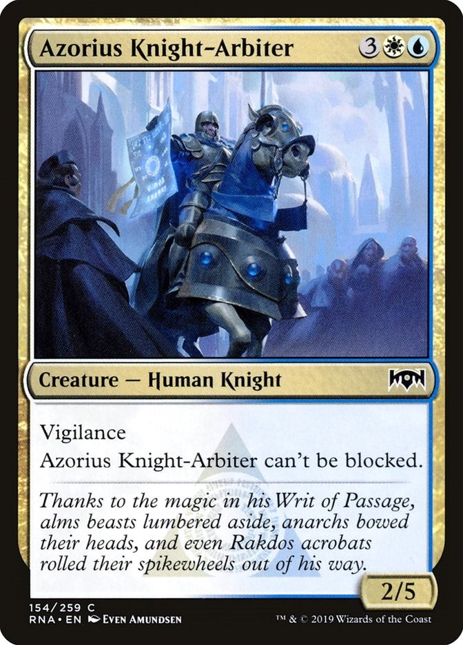Image for Azorius Knight-Arbiter (154) (RNA) - Magic: The Gathering