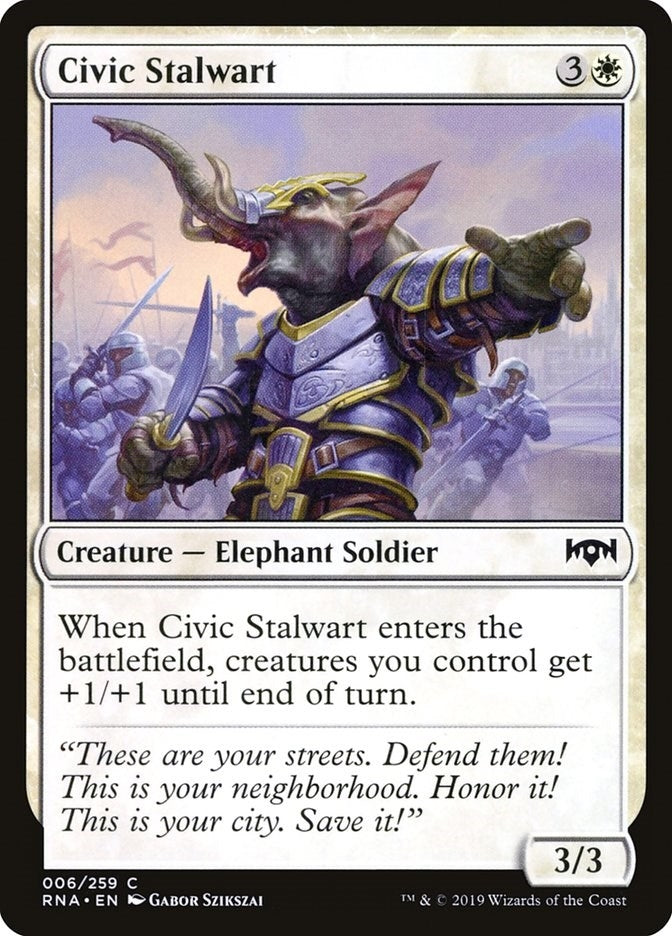 Image for Civic Stalwart (6) (RNA) - Magic: The Gathering
