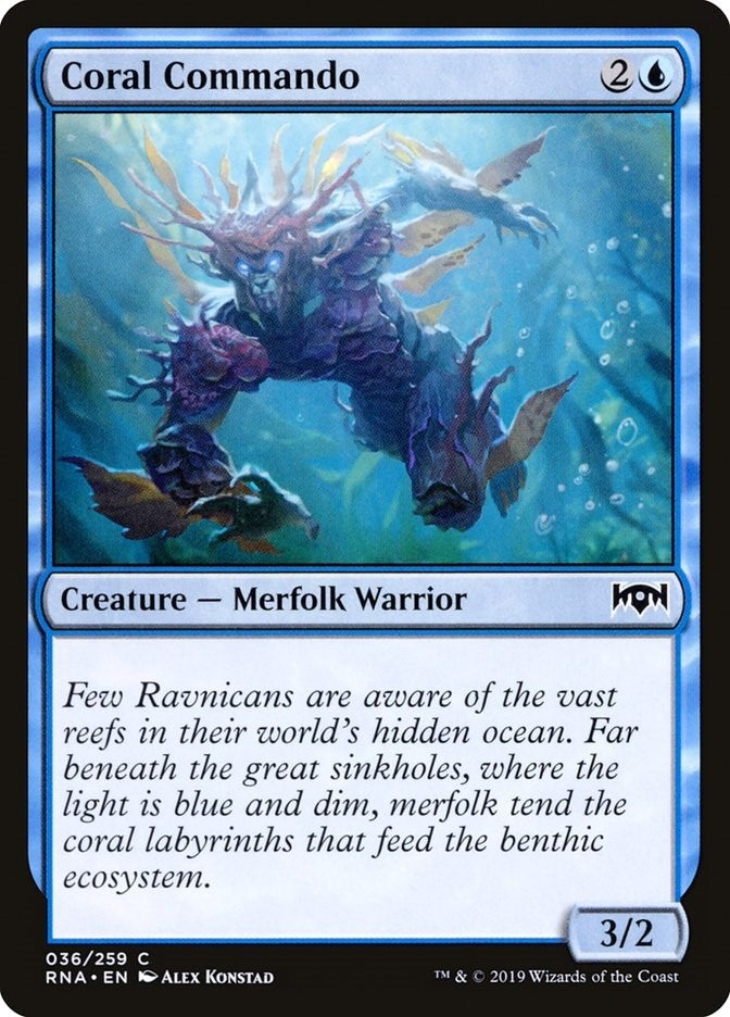 Image for Coral Commando (36) (RNA) - Magic: The Gathering