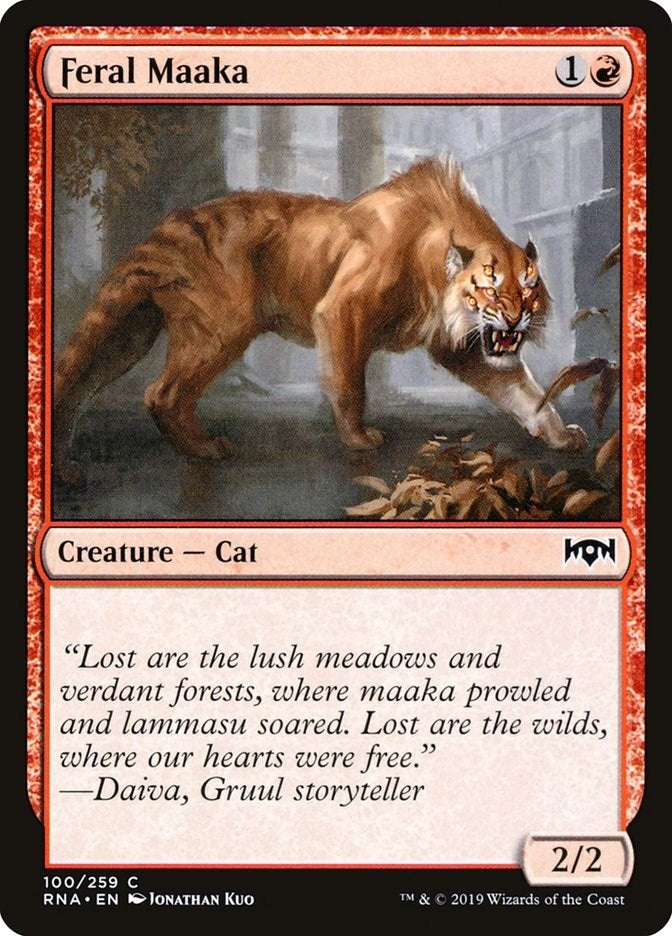 Image for Feral Maaka (100) (RNA) - Magic: The Gathering
