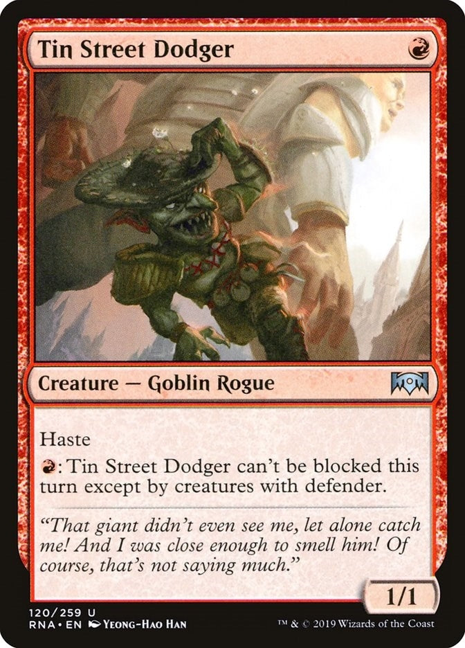Image for Tin Street Dodger (120) (RNA) - Magic: The Gathering