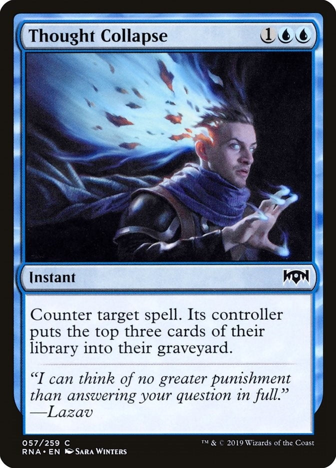 Image for Thought Collapse (57) (RNA) - Magic: The Gathering