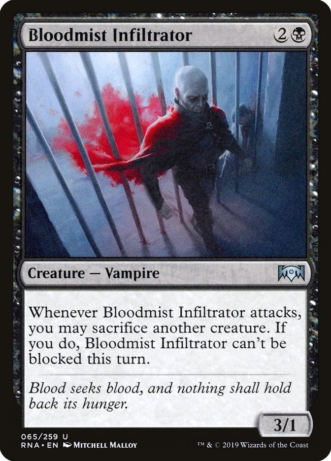 Image for Bloodmist Infiltrator (65) (RNA) - Magic: The Gathering
