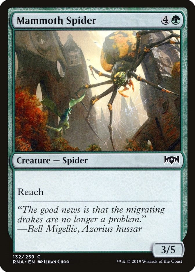 Image for Mammoth Spider (132) (RNA) - Magic: The Gathering