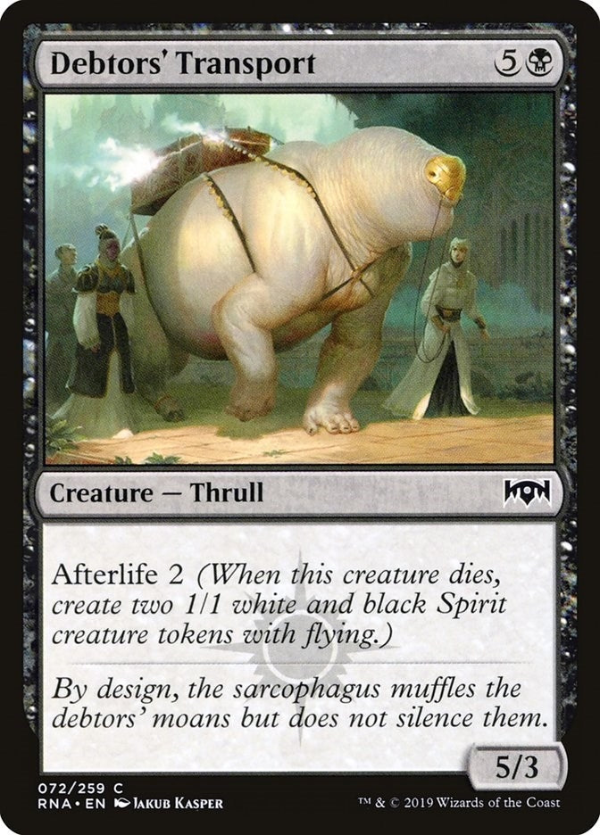 Image for Debtors' Transport (72) (RNA) - Magic: The Gathering