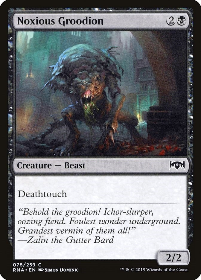 Image for Noxious Groodion (78) (RNA) - Magic: The Gathering