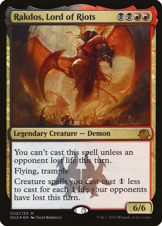 Image for Rakdos, Lord of Riots (52) (GK2) - Magic: The Gathering