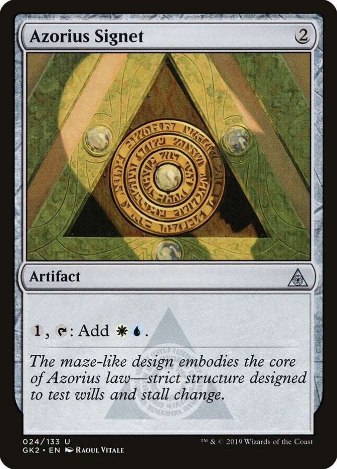 Image for Azorius Signet (24) (GK2) - Magic: The Gathering