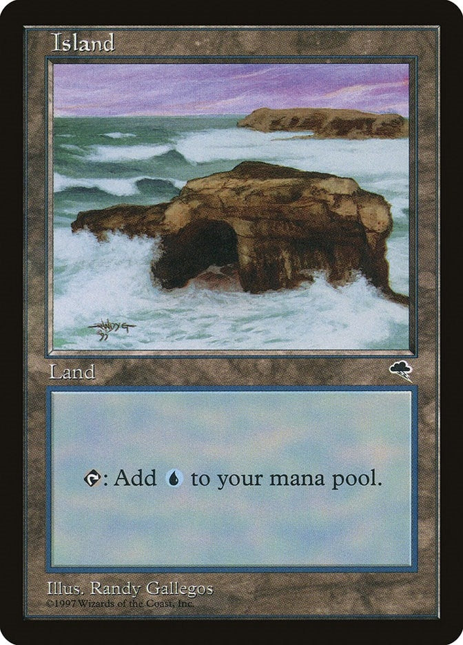 Image for Island (Crashing Waves) (336) (TMP) - Magic: The Gathering