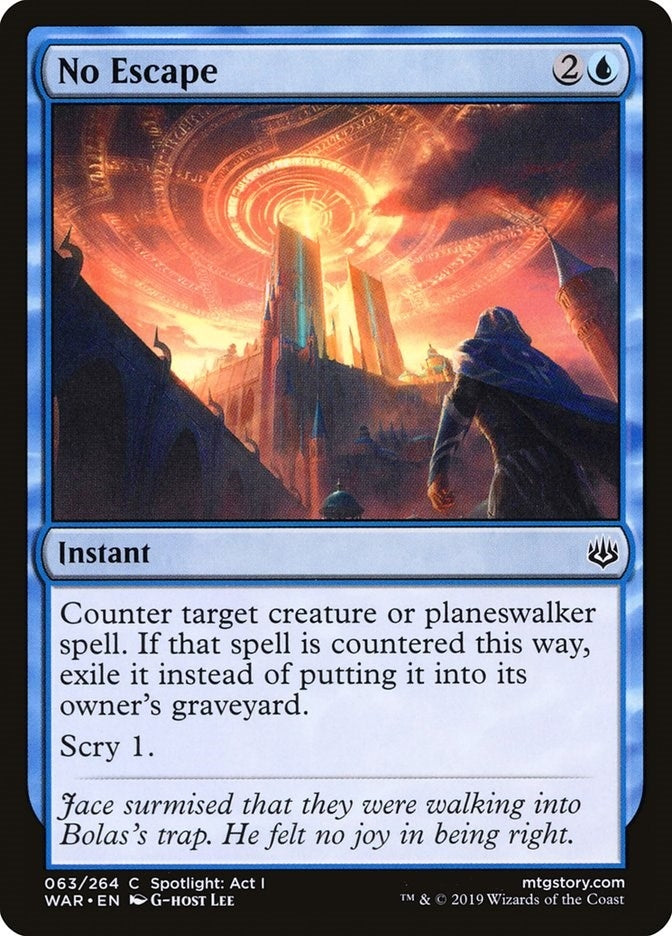 Image for No Escape (63) (WAR) - Magic: The Gathering