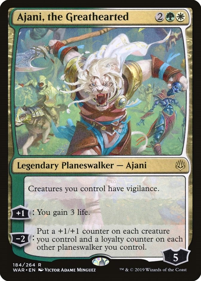 Ajani, the Greathearted (184) (WAR)