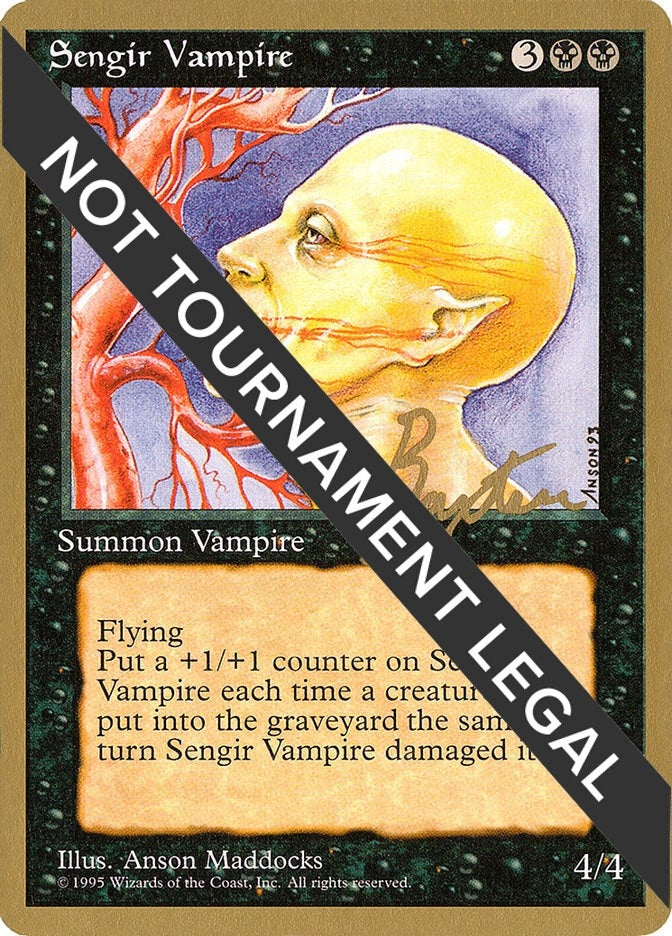 Image for Sengir Vampire - 1996 George Baxter (4ED) (WCD) - Magic: The Gathering