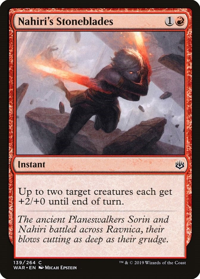 Image for Nahiri's Stoneblades (139) (WAR) - Magic: The Gathering