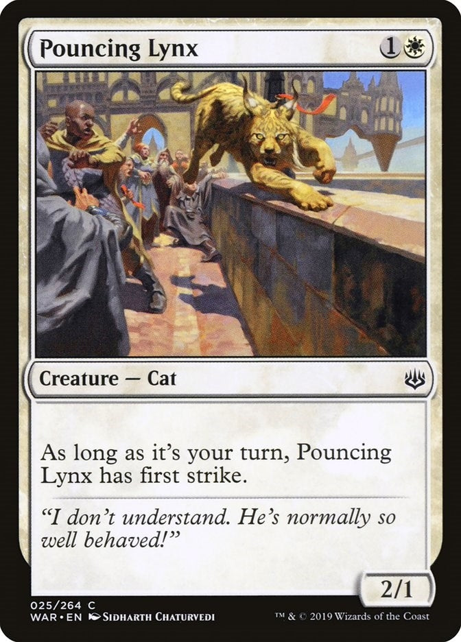 Image for Pouncing Lynx (25) (WAR) - Magic: The Gathering
