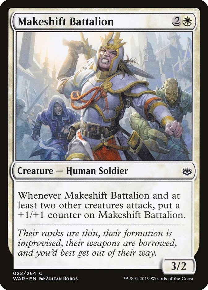 Image for Makeshift Battalion (22) (WAR) - Magic: The Gathering