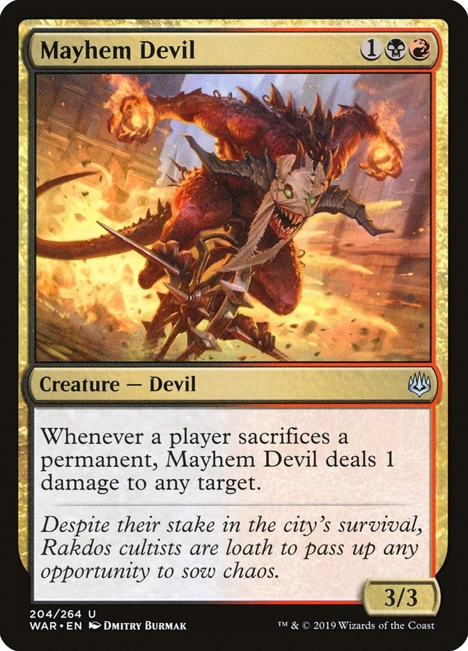 Image for Mayhem Devil (204) (WAR) - Magic: The Gathering