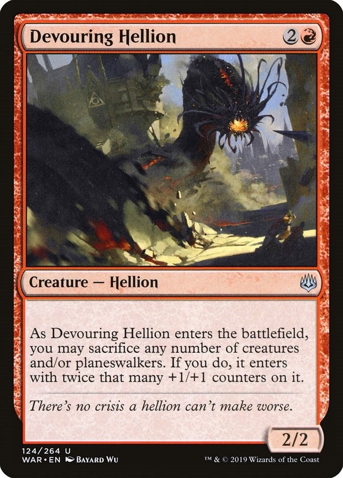 Image for Devouring Hellion (124) (WAR) - Magic: The Gathering