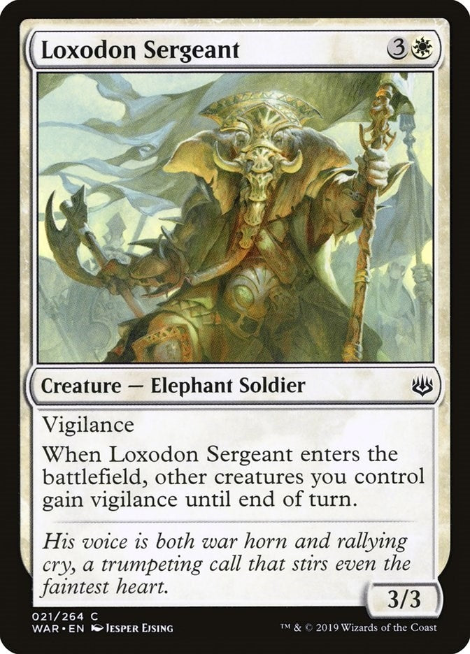 Image for Loxodon Sergeant (21) (WAR) - Magic: The Gathering