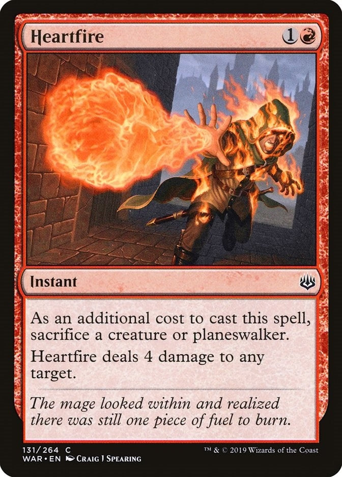 Image for Heartfire (131) (WAR) - Magic: The Gathering