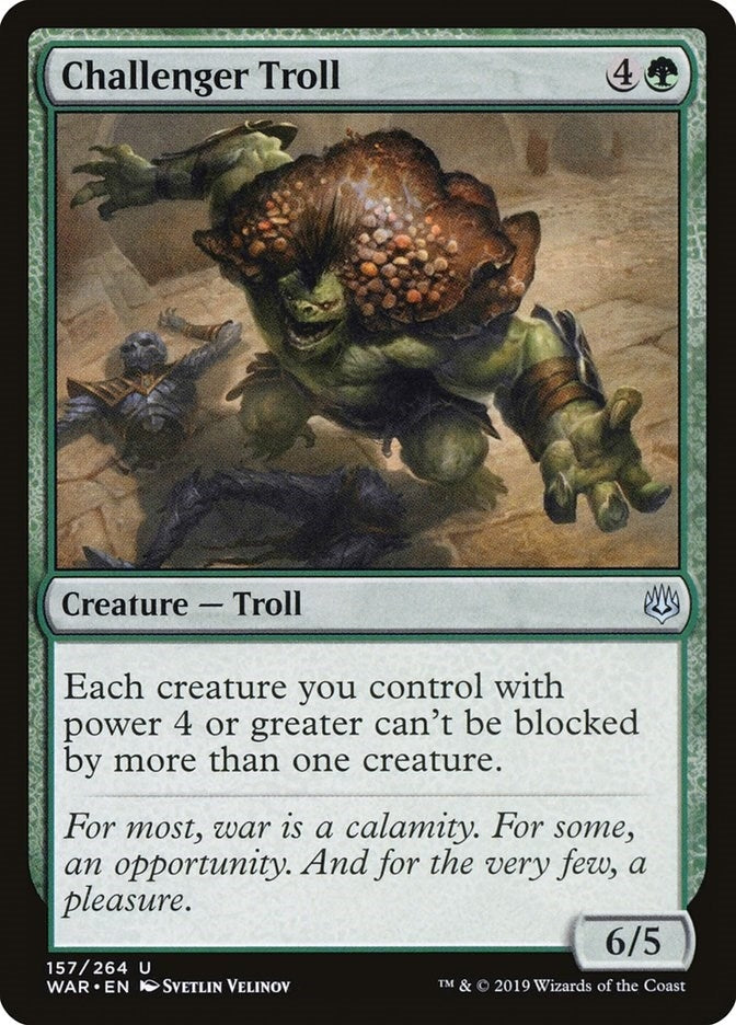 Image for Challenger Troll (157) (WAR) - Magic: The Gathering