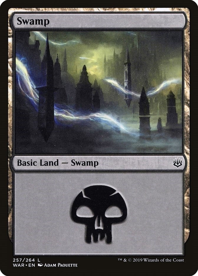 Image for Swamp (257) (257) (WAR) - Magic: The Gathering