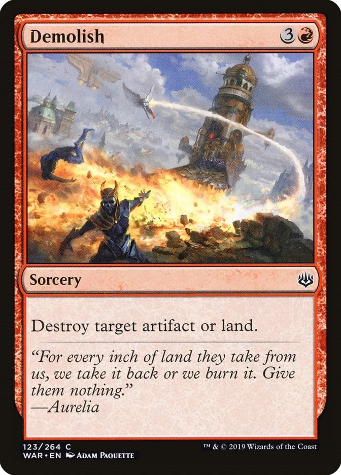 Image for Demolish (123) (WAR) - Magic: The Gathering