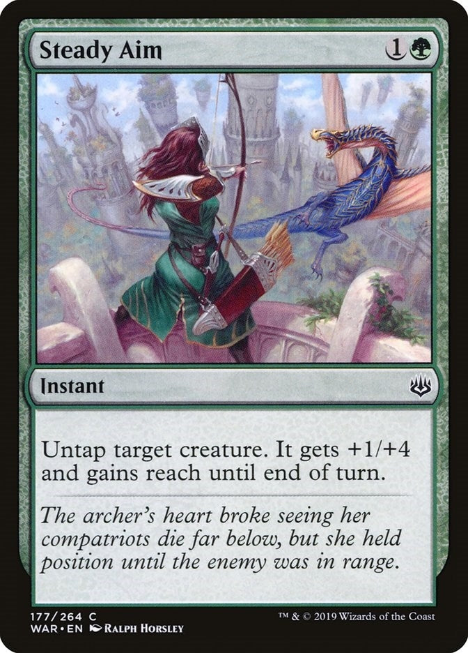 Image for Steady Aim (177) (WAR) - Magic: The Gathering
