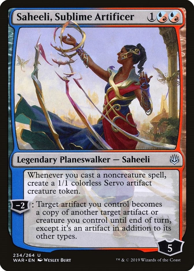 Image for Saheeli, Sublime Artificer (234) (WAR) - Magic: The Gathering