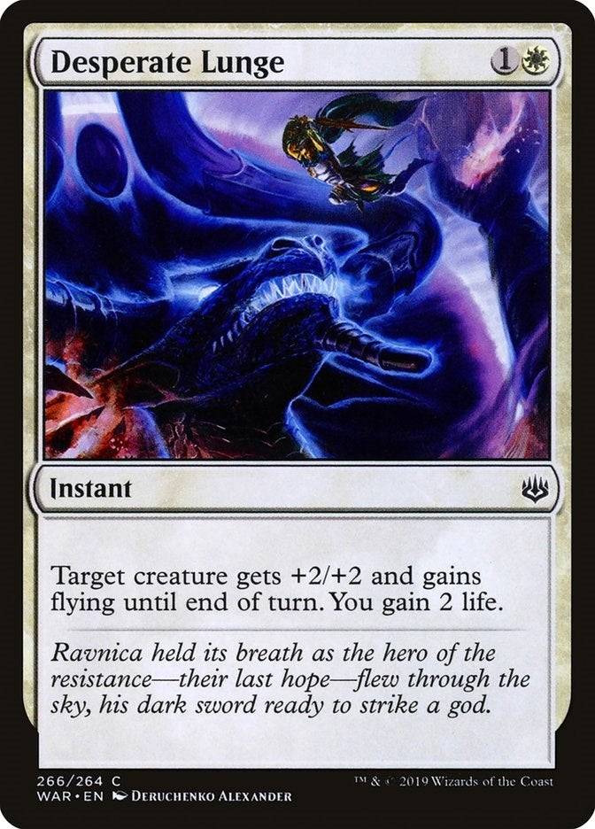 Image for Desperate Lunge (266) (WAR) - Magic: The Gathering