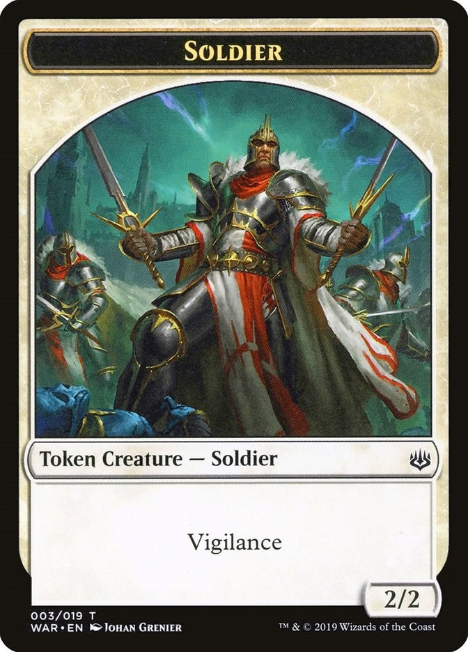 Image for Soldier Token (3) (WAR) - Magic: The Gathering