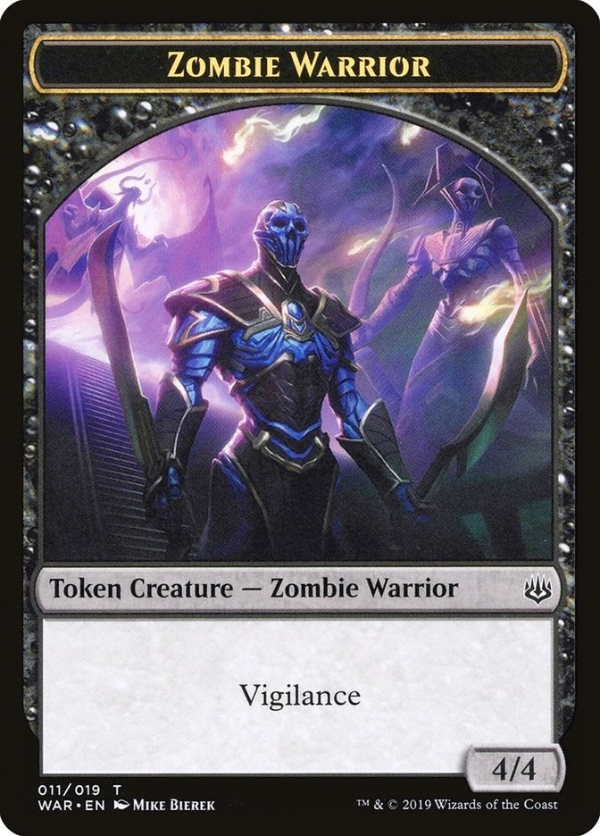 Image for Zombie Warrior Token (11) (WAR) - Magic: The Gathering
