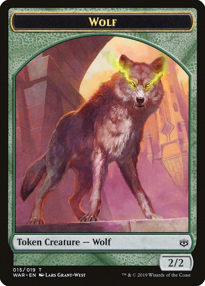 Image for Wolf Token (15) (WAR) - Magic: The Gathering